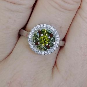 18kt Gold Plated Sterling Silver Peridot Ring
